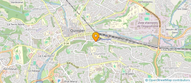 localisation de l'entreprise MONSIEUR JILDANE OILI  QUIMPER