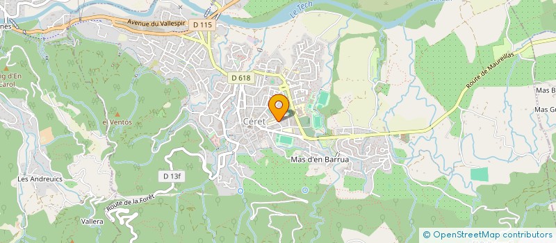 localisation de l'entreprise MONSIEUR JILDAZ PIERRE JACQUE BUSSEUIL  CERET