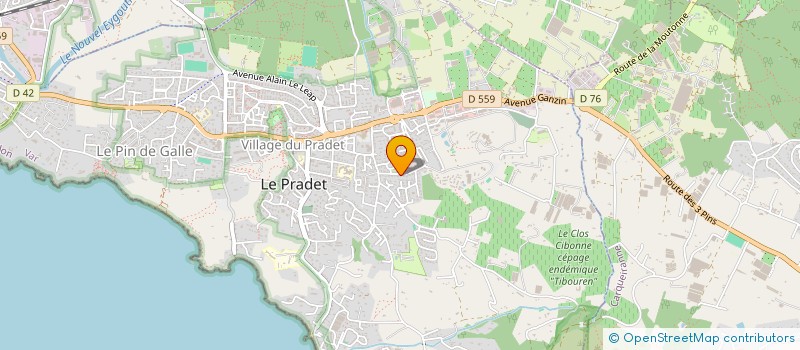 localisation de l'entreprise MONSIEUR JIM ASENCIO à LE PRADET