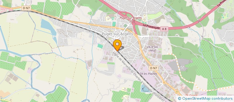 localisation de l'entreprise MONSIEUR JIM BEAUCORNY à PUGET-SUR-ARGENS