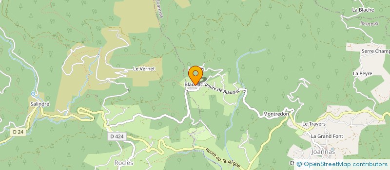 localisation de l'entreprise MONSIEUR JIM CORDIER  JOANNAS