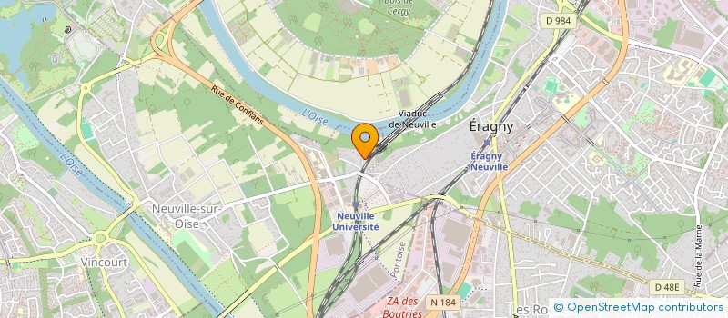 localisation de l'entreprise MONSIEUR JIM FROGER  NEUVILLE-SUR-OISE