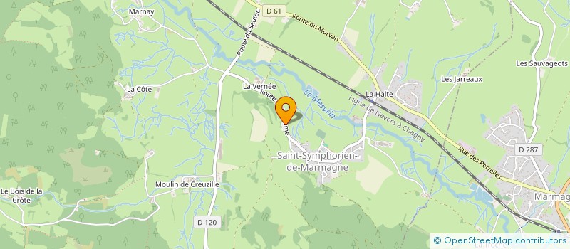 localisation de l'entreprise MONSIEUR JIM LORPHELIN  SAINT-SYMPHORIEN-DE-MARMAGNE