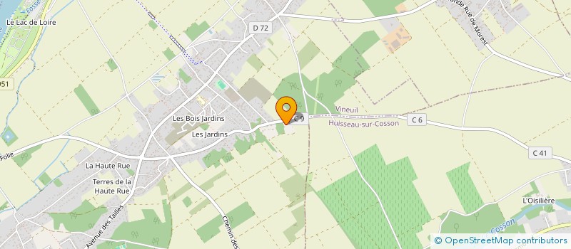 localisation de l'entreprise MONSIEUR JIM REINHARD à VINEUIL