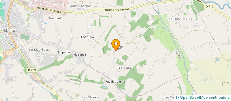 localisation de l'entreprise MONSIEUR JIM STOK à RIBERAC