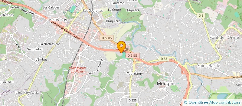 localisation de l'entreprise MONSIEUR JIMI LANE à MOUGINS