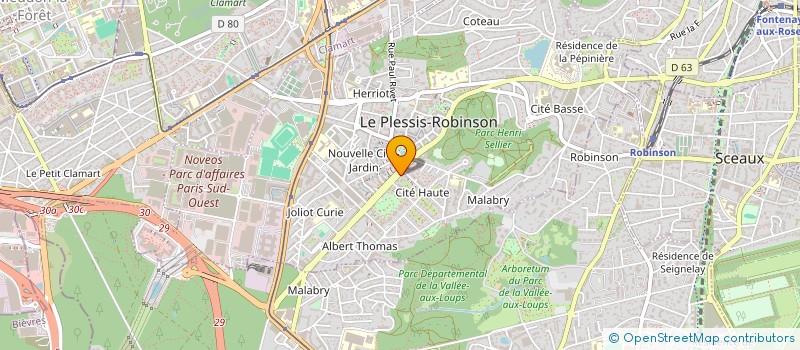 localisation de l'entreprise MONSIEUR JIMMY ARCADE à LE PLESSIS-ROBINSON