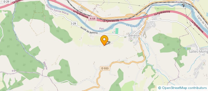 localisation de l'entreprise MONSIEUR JIMMY AUDIBERT  BERENX