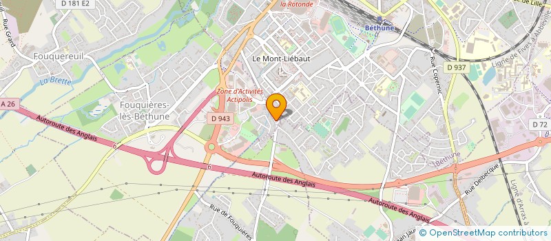 localisation de l'entreprise MONSIEUR JIMMY BAROT à BETHUNE