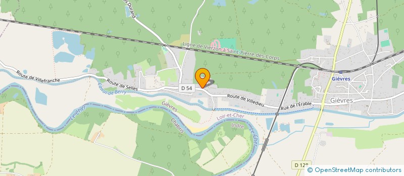 localisation de l'entreprise MONSIEUR JIMMY BAUER  GIEVRES