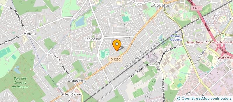 localisation de l'entreprise MONSIEUR JIMMY BEZIN  PESSAC