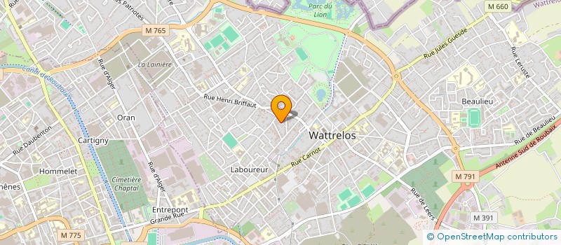 localisation de l'entreprise MONSIEUR JIMMY BILLIET  WATTRELOS