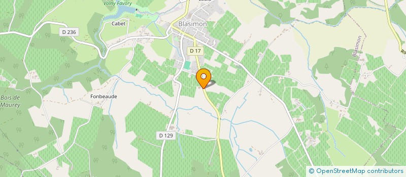 localisation de l'entreprise MONSIEUR JIMMY BOISSERIE  BLASIMON