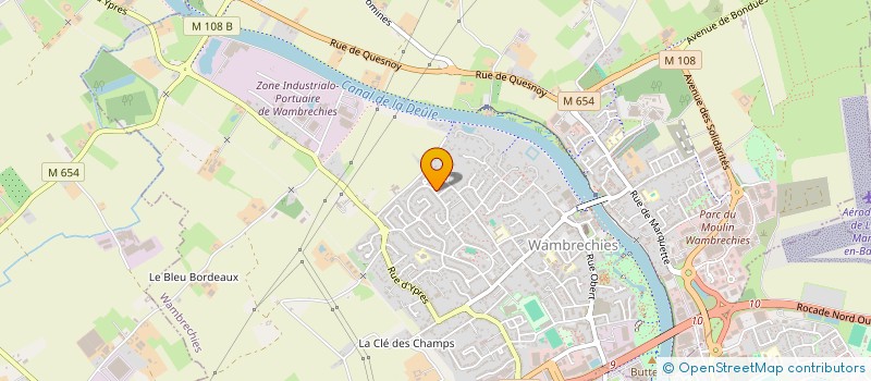 localisation de l'entreprise MONSIEUR JIMMY BROSSE  WAMBRECHIES