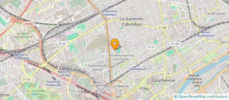 localisation de l'entreprise MONSIEUR JIMMY BRUNO LEANDRE à COURBEVOIE