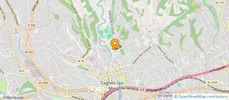 localisation de l'entreprise MONSIEUR JIMMY BUWAJ à CAGNES-SUR-MER