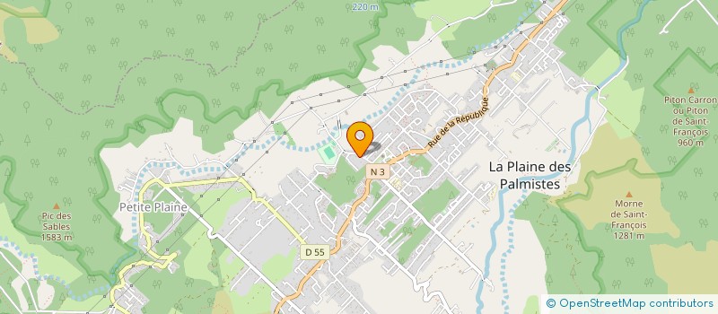 localisation de l'entreprise MONSIEUR JIMMY CAILLASSON à LA PLAINE-DES-PALMISTES