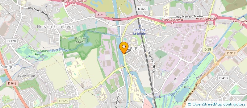 localisation de l'entreprise MONSIEUR JIMMY CHAINON  DOUAI