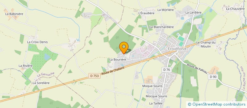 localisation de l'entreprise MONSIEUR JIMMY CHAMPY  FROIDFOND