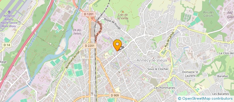 localisation de l'entreprise MONSIEUR JIMMY CHAPPAZ  ANNECY