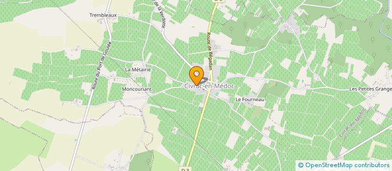 localisation de l'entreprise MONSIEUR JIMMY CHEVREAU  CIVRAC-EN-MEDOC