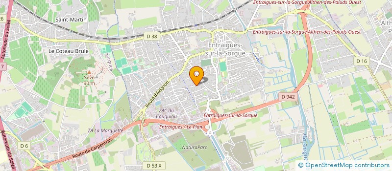 localisation de l'entreprise MONSIEUR JIMMY CINTERO à ENTRAIGUES-SUR-LA-SORGUE