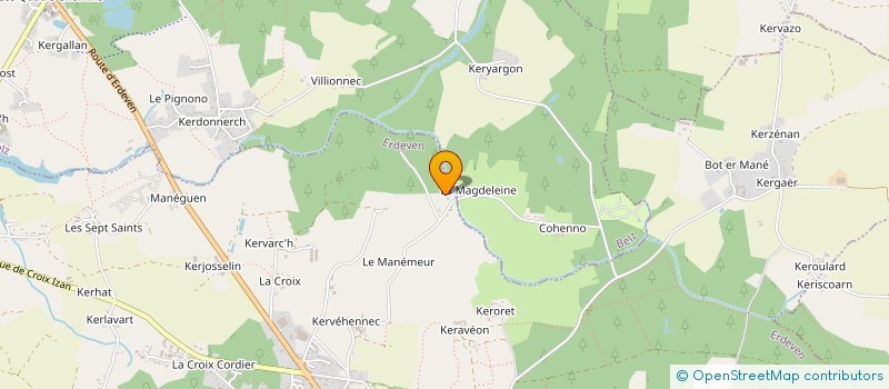 localisation de l'entreprise MONSIEUR JIMMY COLLIN  ERDEVEN