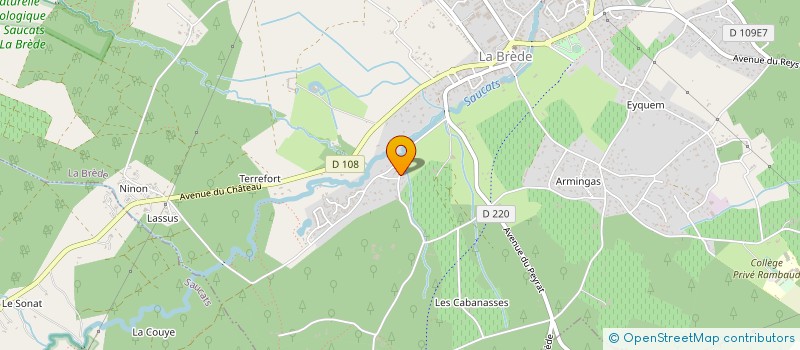 localisation de l'entreprise MONSIEUR JIMMY COURBIN  LA BREDE