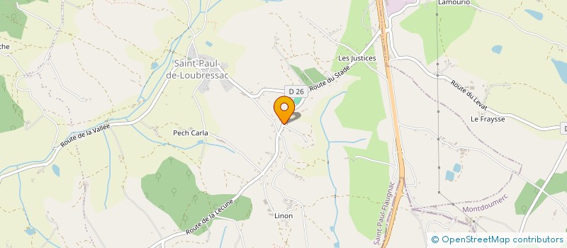localisation de l'entreprise MONSIEUR JIMMY COUTANCE  SAINT-PAUL-FLAUGNAC