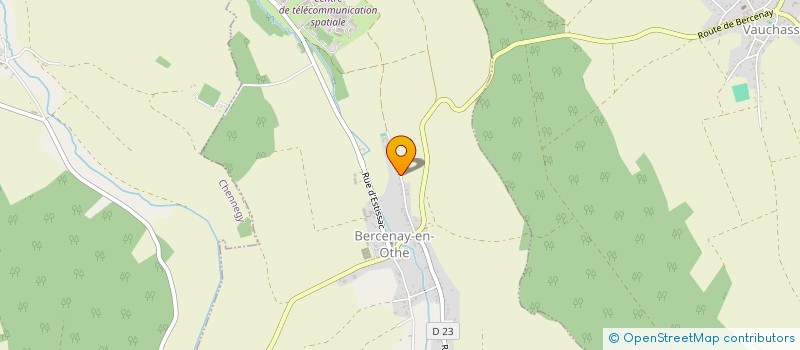 localisation de l'entreprise MONSIEUR JIMMY COUVRAND  BERCENAY-EN-OTHE