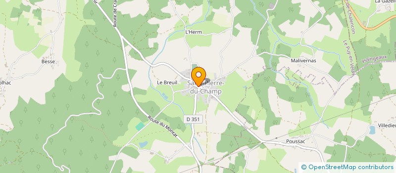 localisation de l'entreprise MONSIEUR JIMMY CRESCI à SAINT-PIERRE-DU-CHAMP