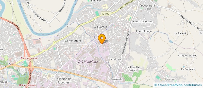 localisation de l'entreprise MONSIEUR JIMMY CRUZ  SAINT-JUERY