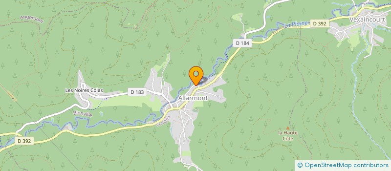 localisation de l'entreprise MONSIEUR JIMMY CUNY  ALLARMONT