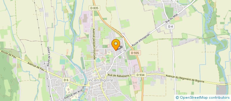 localisation de l'entreprise MONSIEUR JIMMY DAUZET  VIC-EN-BIGORRE