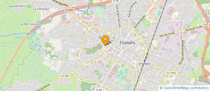 localisation de l'entreprise MONSIEUR JIMMY DESHAYE à CHALLANS