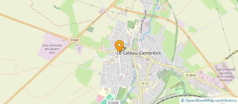 localisation de l'entreprise MONSIEUR JIMMY DONDAINE  LE CATEAU-CAMBRESIS