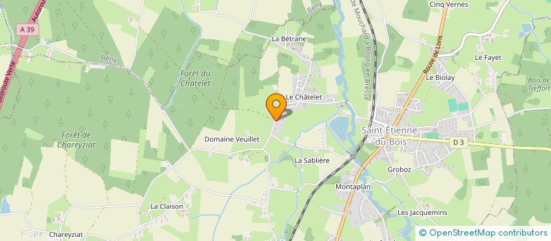 localisation de l'entreprise MONSIEUR JIMMY DURAND  SAINT-ETIENNE-DU-BOIS