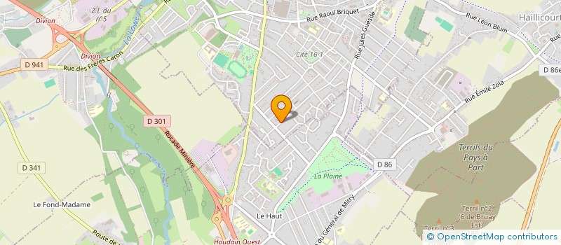 localisation de l'entreprise MONSIEUR JIMMY DUVAL à BRUAY-LA-BUISSIERE