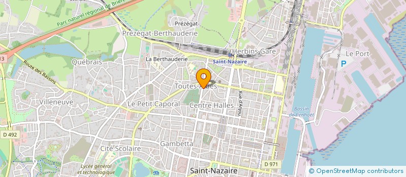 localisation de l'entreprise MONSIEUR JIMMY DUVILLE à SAINT-NAZAIRE