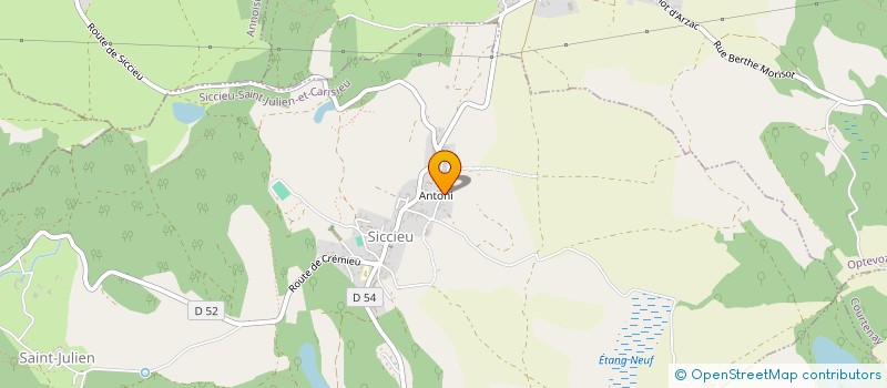 localisation de l'entreprise MONSIEUR JIMMY FERNANDES  SICCIEU-SAINT-JULIEN-ET-CARISIEU