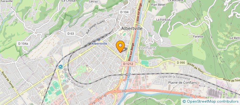 localisation de l'entreprise MONSIEUR JIMMY FOURREAU à ALBERTVILLE