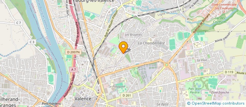 localisation de l'entreprise MONSIEUR JIMMY GAUTHIER  BOURG-LES-VALENCE