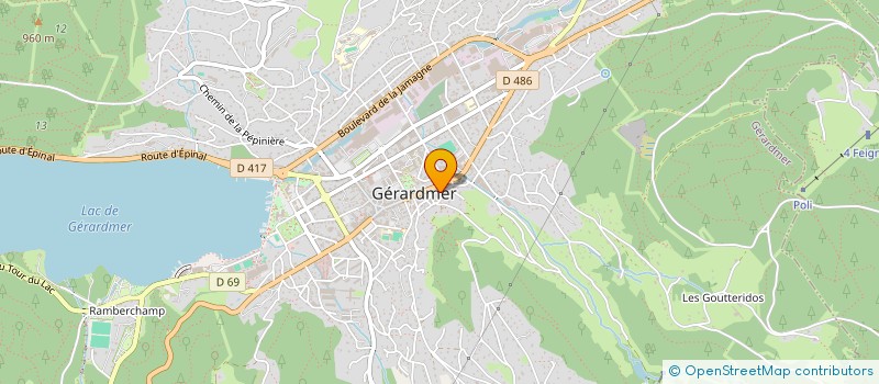 localisation de l'entreprise MONSIEUR JIMMY GERARDIN à GERARDMER