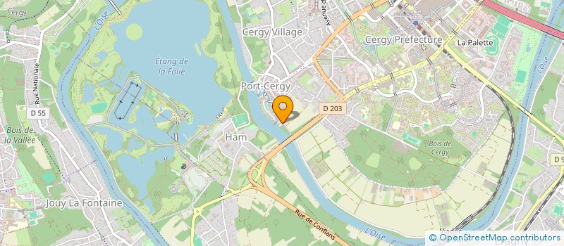 localisation de l'entreprise MONSIEUR JIMMY GIACHETTO  CERGY