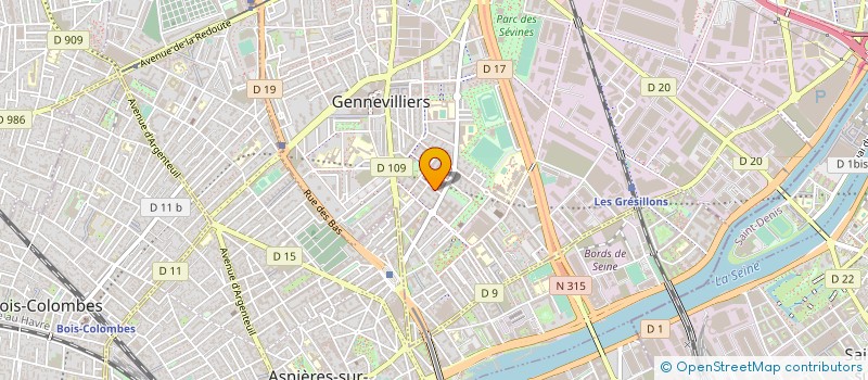 localisation de l'entreprise MONSIEUR JIMMY GONZALEZ à GENNEVILLIERS