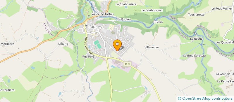 localisation de l'entreprise MONSIEUR JIMMY GOURDON  TIFFAUGES