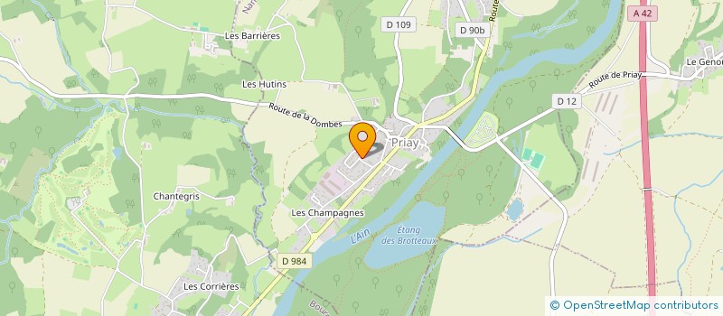 localisation de l'entreprise MONSIEUR JIMMY GRIENAY  PRIAY