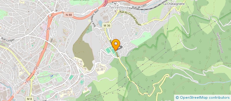 localisation de l'entreprise MONSIEUR JIMMY HERVY  SAINT-ETIENNE