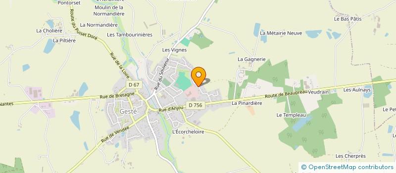 localisation de l'entreprise MONSIEUR JIMMY HOGNON à BEAUPREAU-EN-MAUGES
