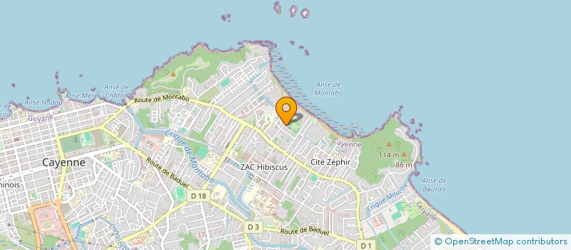 localisation de l'entreprise MONSIEUR JIMMY JIMMY  CAYENNE